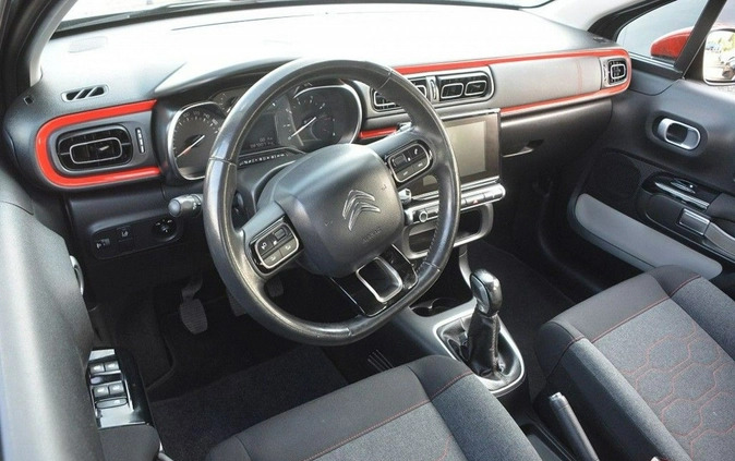 Citroen C3 cena 49300 przebieg: 87007, rok produkcji 2017 z Nekla małe 379